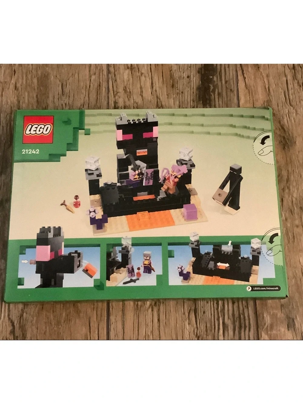 LEGO Minecraft The End Arena Build Set - Black, Purple, Green